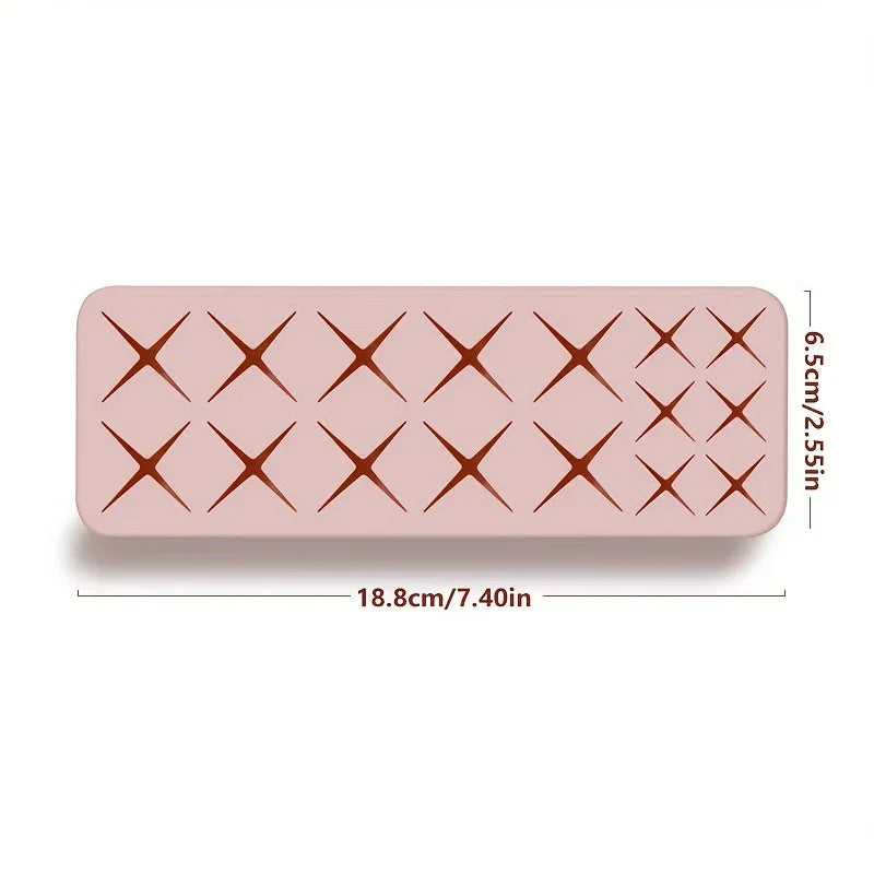 Silicone Lipstick Holder Makeup Organizer Tray