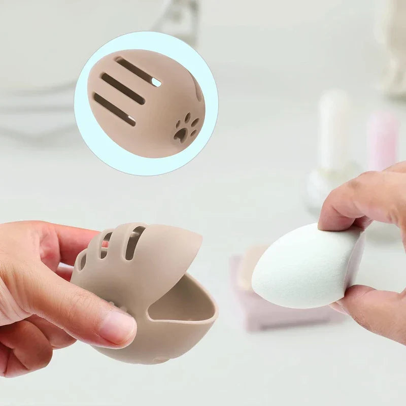 Silicone Makeup Sponge Holder Case