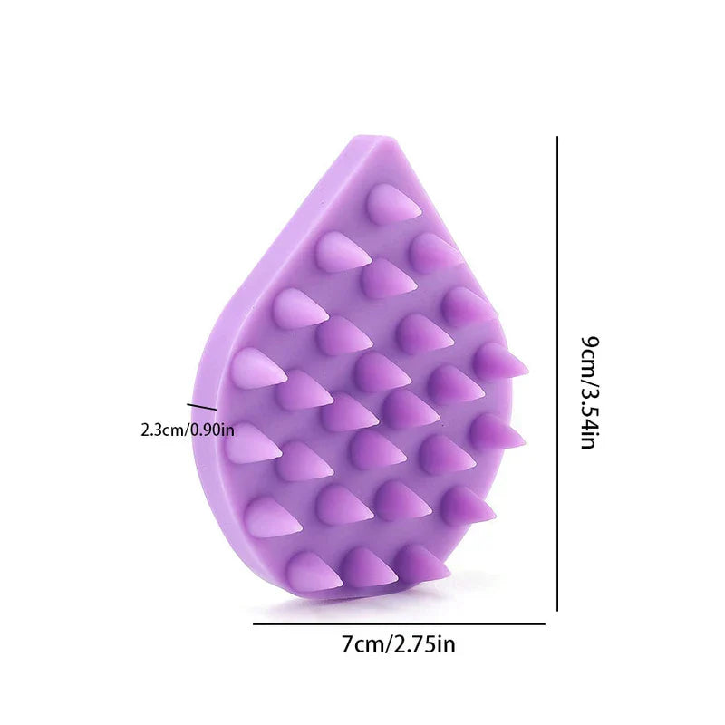 Silicone Scalp Massager Shampoo Brush Hair Scrubber