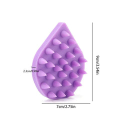 Silicone Scalp Massager Shampoo Brush Hair Scrubber