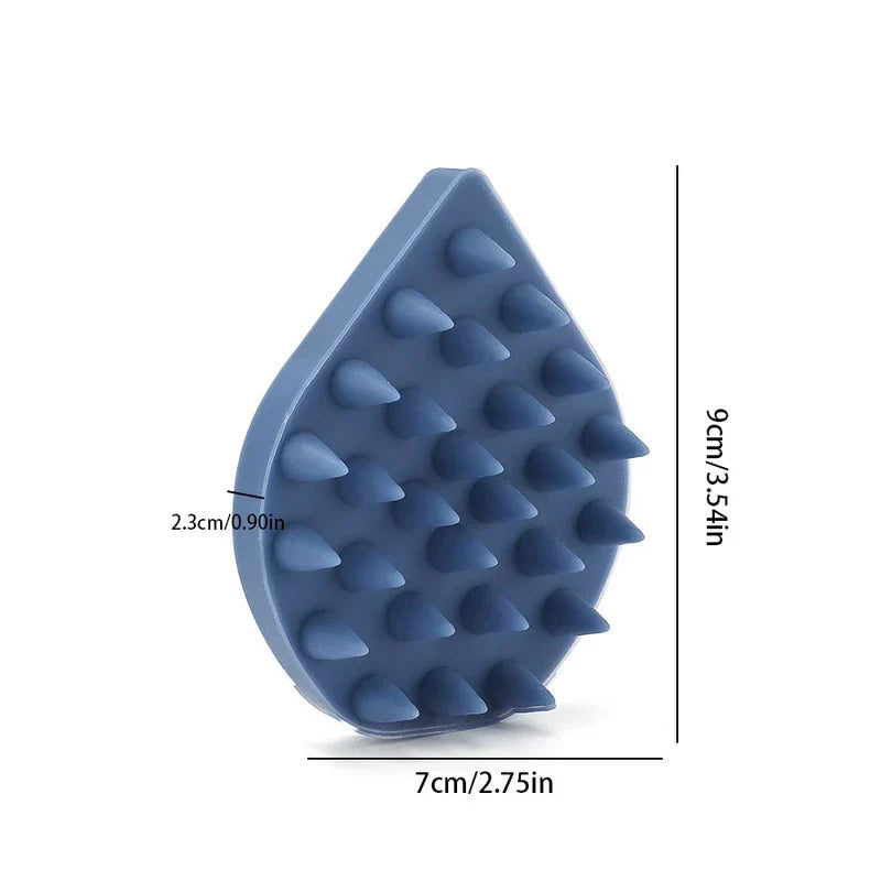 Silicone Scalp Massager Shampoo Brush Hair Scrubber