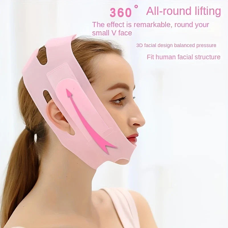 Silicone V-Line Face Lifting Slimming Strap