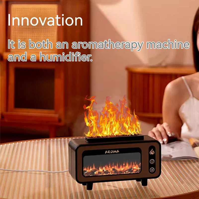 Simulation Flame Aroma Diffuser Humidifier