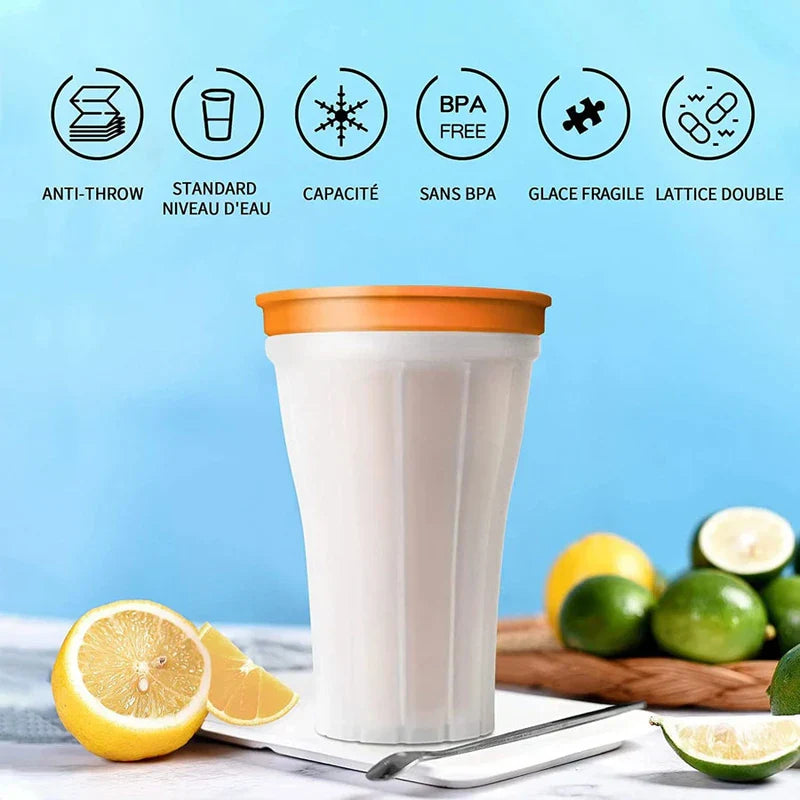 Slushy Maker Cup Squeeze Freeze Ice Slush Cup
