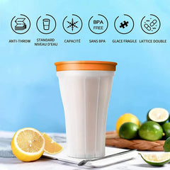 Slushy Maker Cup Squeeze Freeze Ice Slush Cup