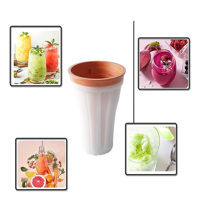 Slushy Maker Cup Squeeze Freeze Ice Slush Cup