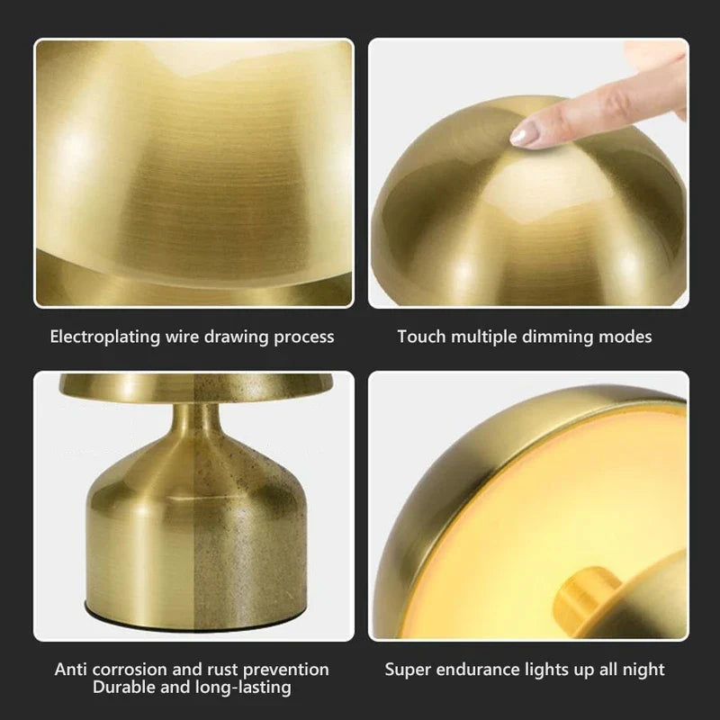 Small Fungi Style Led Bedside Night Lamp