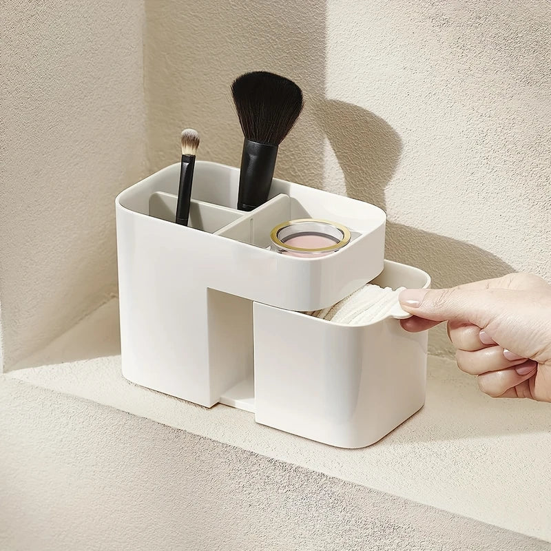 Small Stackable Drawer Makeup Organizer Bin