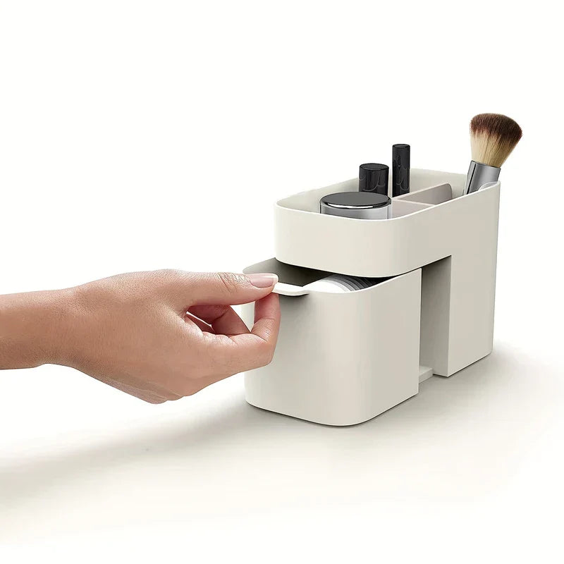 Small Stackable Drawer Makeup Organizer Bin