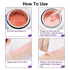 Step-by-step guide for using hard wax beans for at-home hair removal