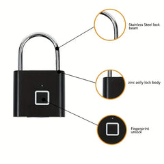 Smart Fingerprint Padlock Keyless Biometric Security