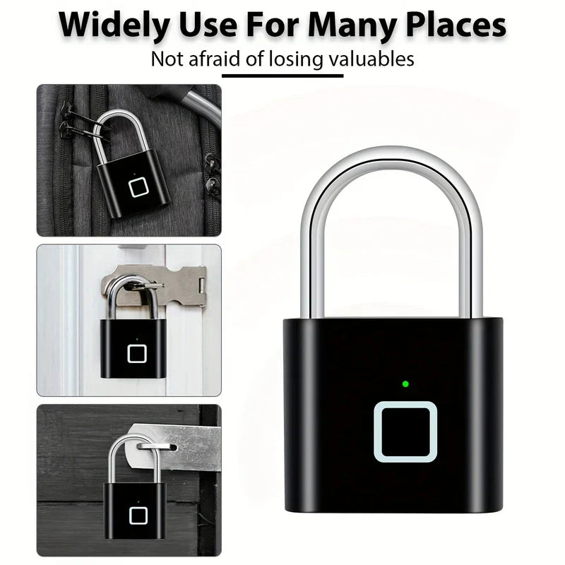 Smart Fingerprint Padlock Keyless Biometric Security