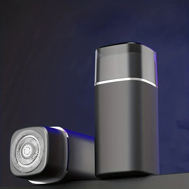 Electric shaver with touchless sensor technology in close-up view