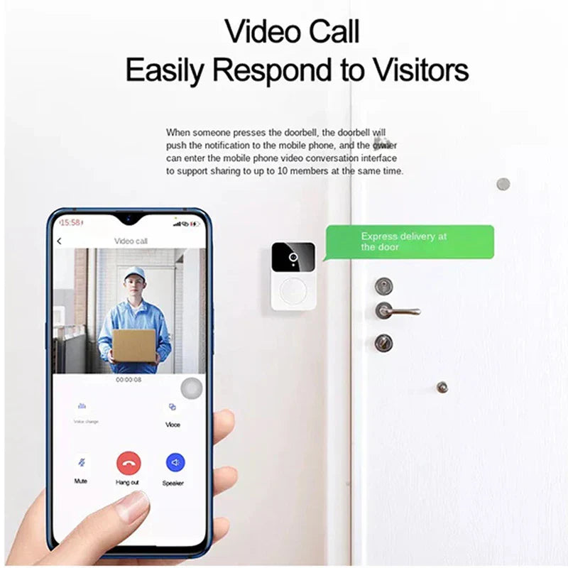 Smart Video Doorbell Camera Wireless