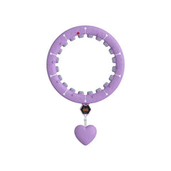 Smart weighted fitness hula hoop with textured surface