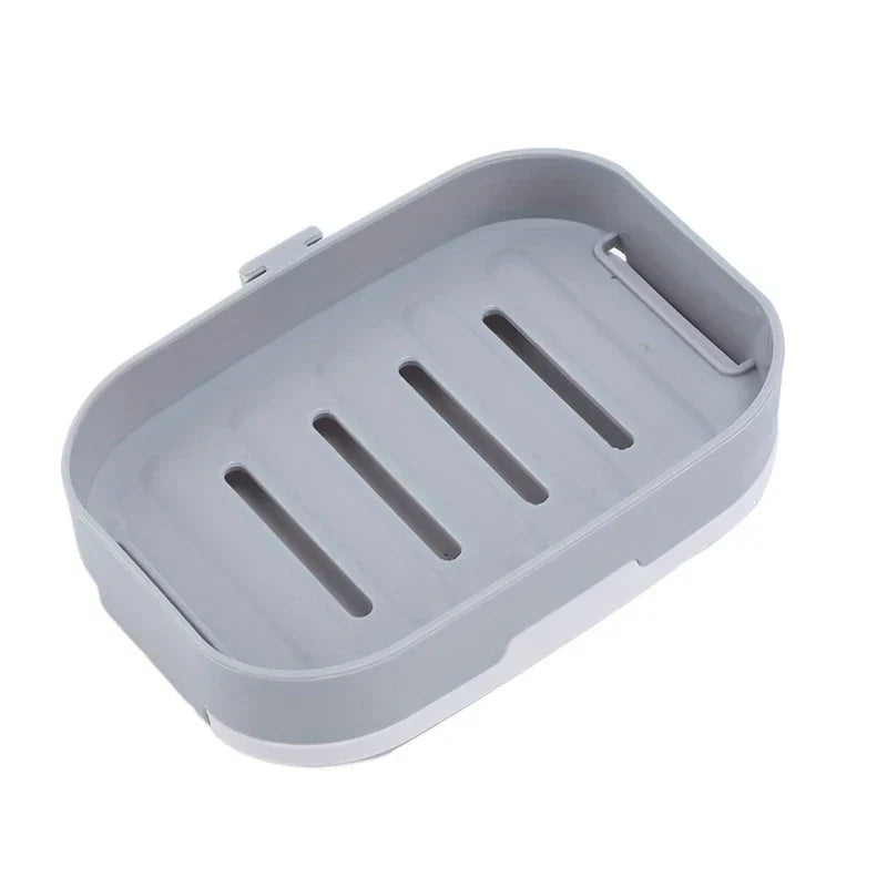Soap Dish Bar Holder With Lid And Drain Tray