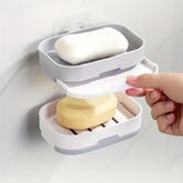 Soap Dish Bar Holder With Lid And Drain Tray