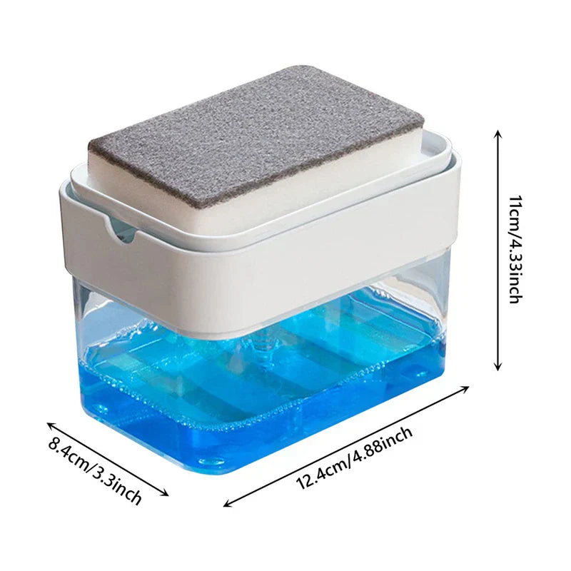 Soap Dispensing Cleaning Brush Press