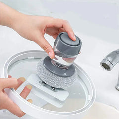 Soap Dispensing Pot Scrubber Dish Brush