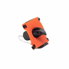 Can Tab Opener - Orange and black handheld can opening tool with attached ball chain