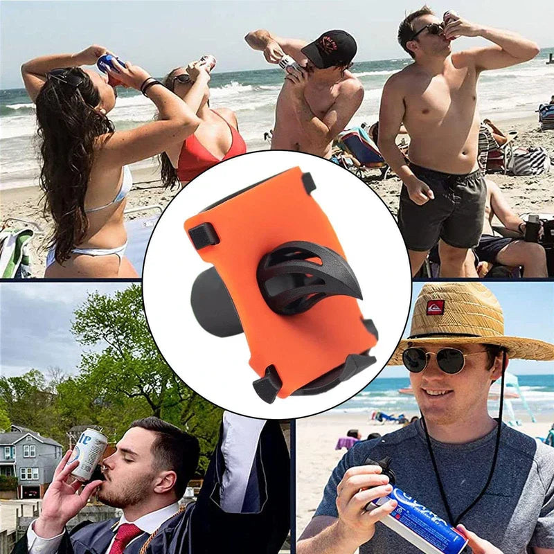 Can Tab Opener - Collage of people using the tool at outdoor gatherings and events