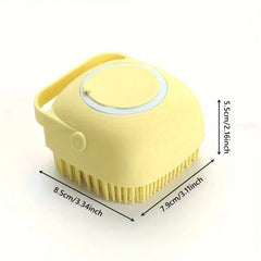 Soft Silicone Pet Bath Massage Brush Scrubber