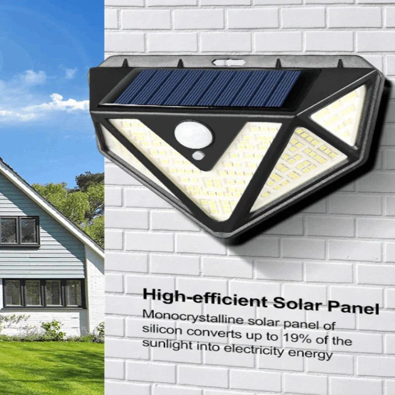 Solar Car Body Motion Sensor Light Warning