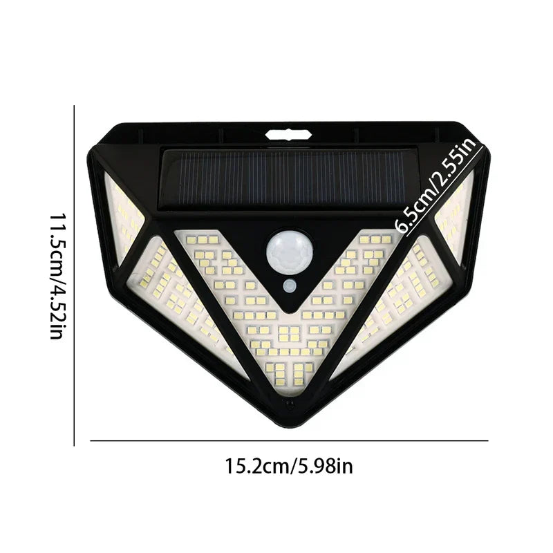 Solar Car Body Motion Sensor Light Warning