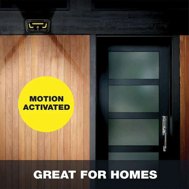 Torch Light - Light installed above a residential door, marked motion activated and great for homes