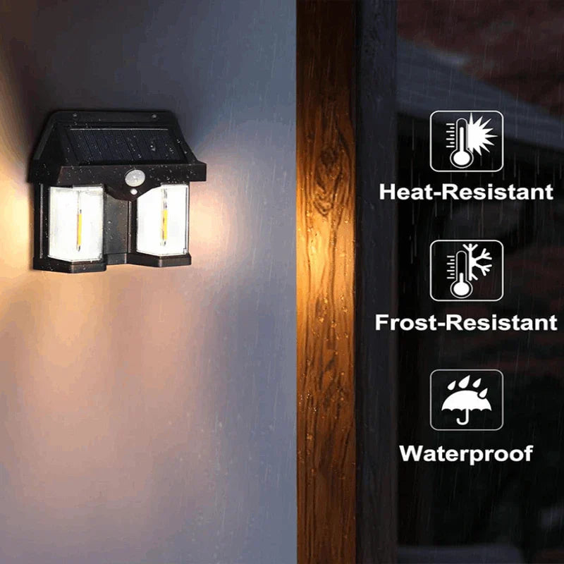 Solar Motion Sensor Outdoor Wall Light