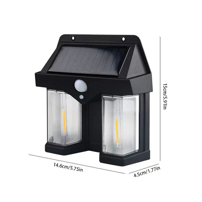 Solar Motion Sensor Outdoor Wall Light