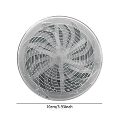 Ultrasonic Animal Repeller - Round transparent mosquito killer lamp viewed from front, with size 10cm/3.93inch marked below