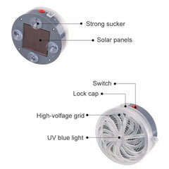 Solar Powered Animal Repeller Ultrasonic Buzzer