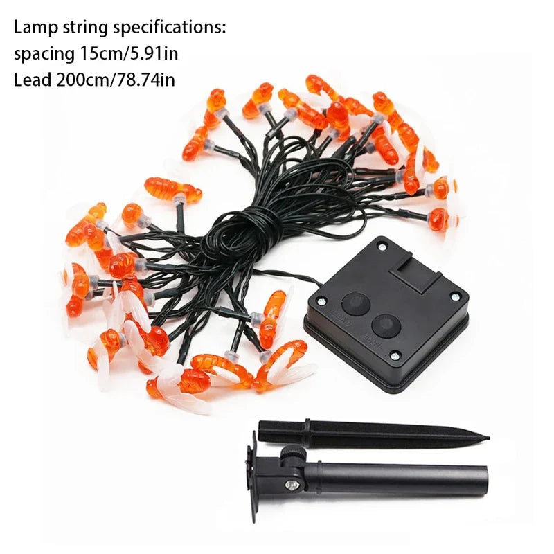 Solar Powered Outdoor String Lights