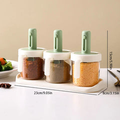 Spice Jar Seasoning Container Set Of 3