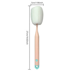 Sponge Bottle Cleaning Brush - Product dimensions diagram of a sponge brush with measurements: total length 27cm, sponge head width 5cm