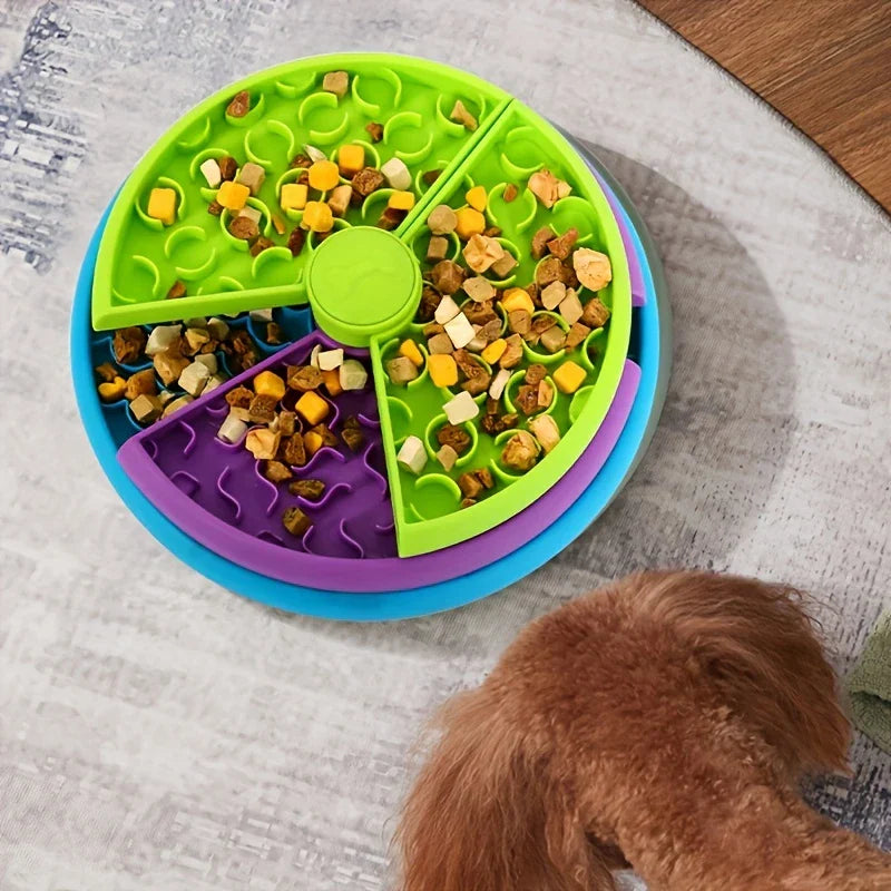 Stainless Steel Anti-Tip Slow Feeder Pet Bowl