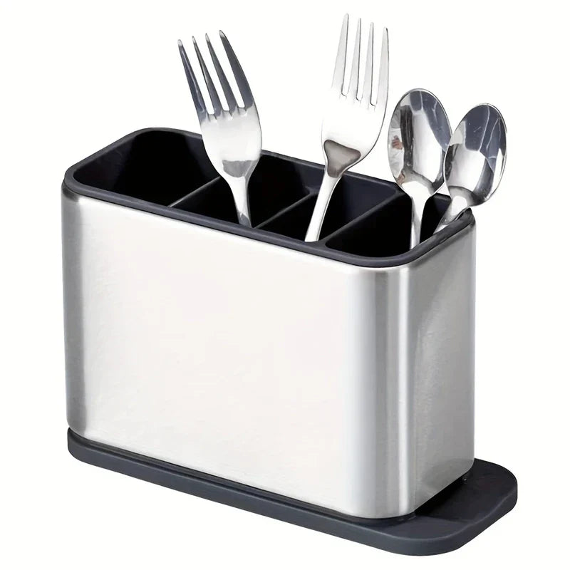 Stainless Steel Cutlery Drainer Holder Caddy