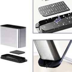 Stainless Steel Cutlery Drainer Holder Caddy