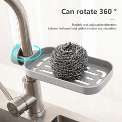 Stainless Steel Faucet Sponge Holder Sink Caddy