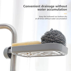Stainless Steel Faucet Sponge Holder Sink Caddy