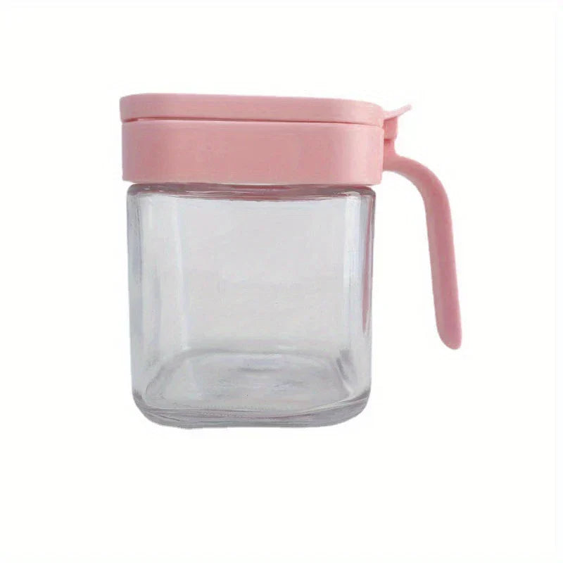 Stainless Steel Glass Spice Jar Shaker Container