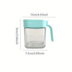 Stainless Steel Glass Spice Jar Shaker Container