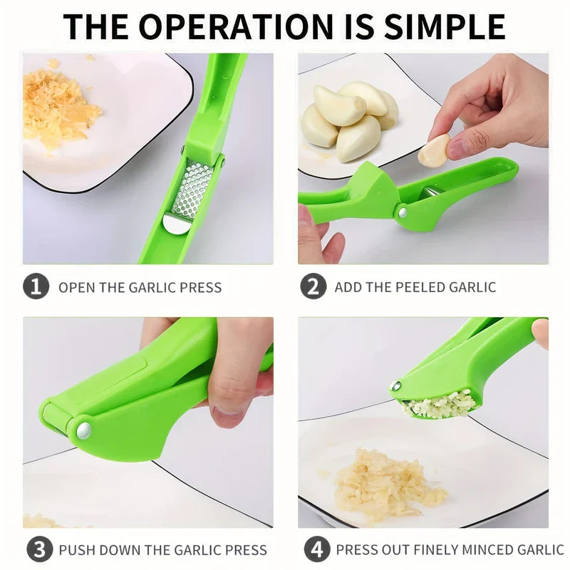 Stainless Steel Manual Garlic Press Rocker