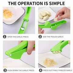 Stainless Steel Manual Garlic Press Rocker