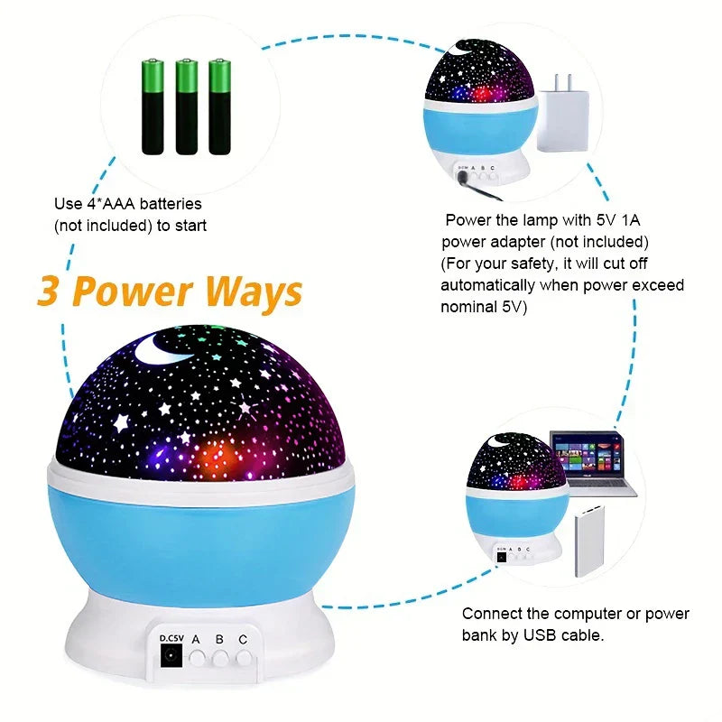 Star Projector Galaxy Night Light Lamp