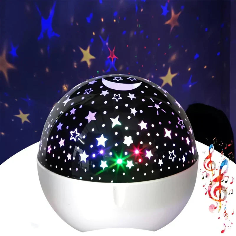 Star Projector Night Light with Bluetooth Speaker