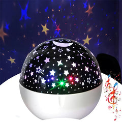 Star Projector Night Light with Bluetooth Speaker
