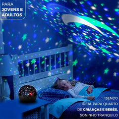 Star Projector Night Light with Bluetooth Speaker