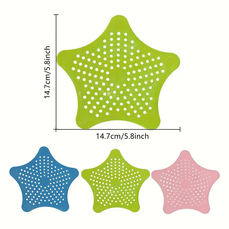 Starfish Silicone Hair Catcher Drain Cover